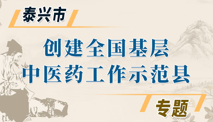 泰兴市创建全国基层中医药工作示范县专题