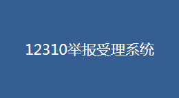 12310举报受理系统