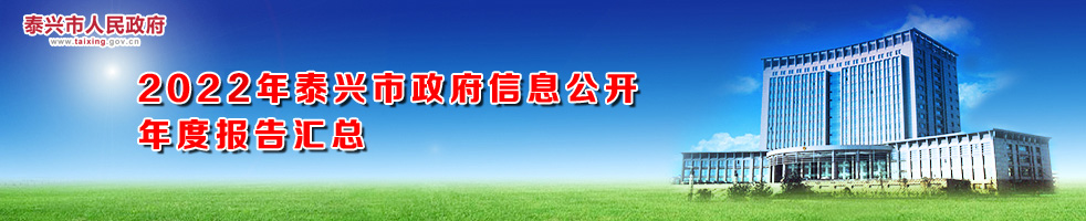 2022年泰兴市政府信息公开年度报告汇总