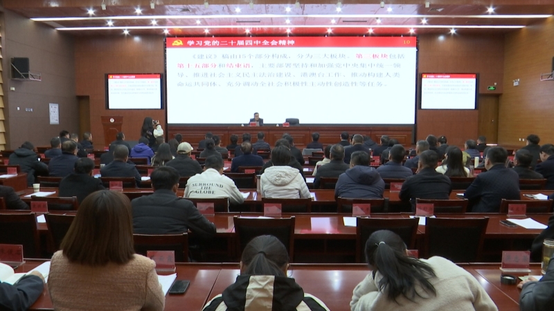 全市民营经济人士学习贯彻党的二十届四中全会精神