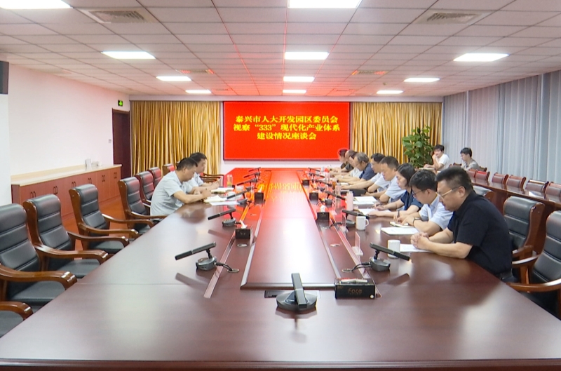 市人大常委会视察“333”现代化产业体系建设情况