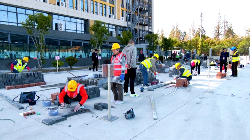 我市举办建筑砌筑工职业技能大赛