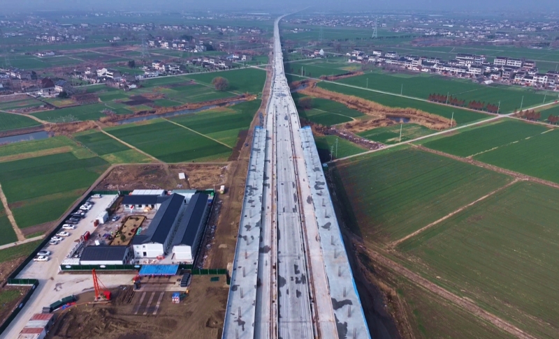 沪渝蓉高铁黄桥站启动建设