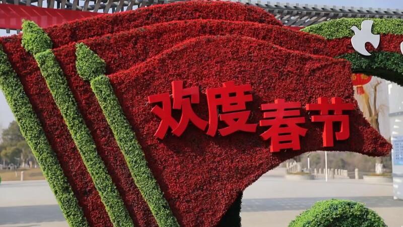 年味渐浓 城区街巷盛装迎新春