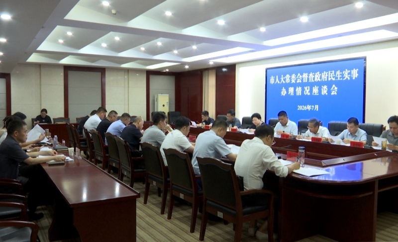 市人大常委会开展民生实事项目专项督查