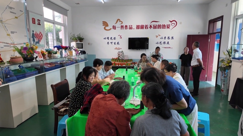 全市第二期残疾人手工盘扣培训班开班